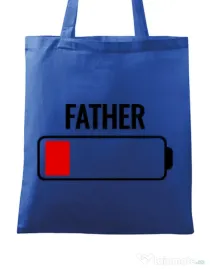 Sacosa din panza Father battery Albastru regal