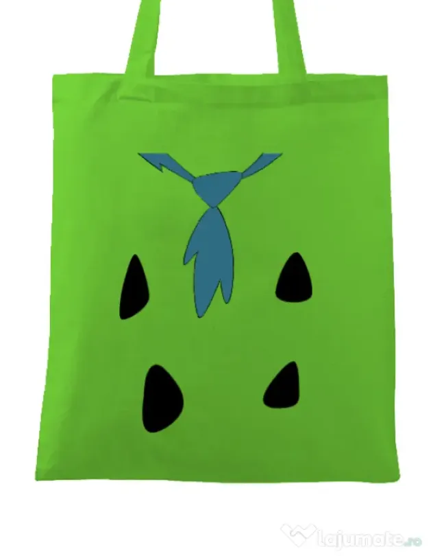 Sacosa din panza Flinstone costume Verde mar