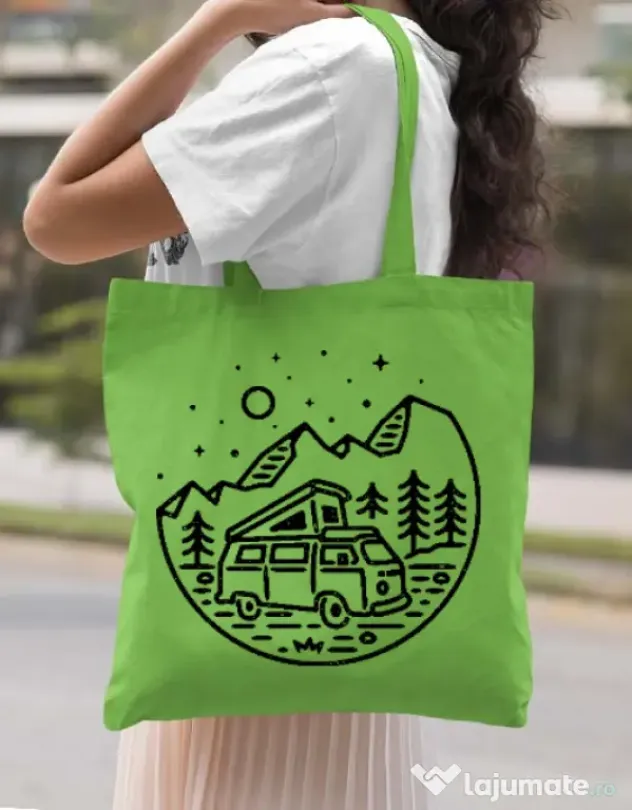 Sacosa din panza Go Outdoor Verde mar