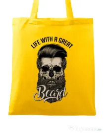 Sacosa din panza Great beard Galben