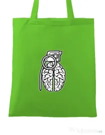 Sacosa din panza Grenade Brain Verde mar