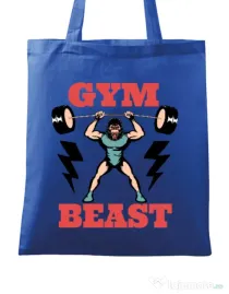 Sacosa din panza Gym Beast Albastru regal