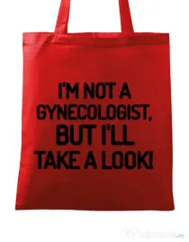 Sacosa din panza Gynecologist Rosu