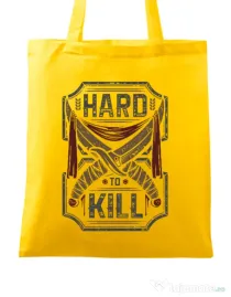 Sacosa din panza Hard To Kill Galben