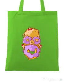 Sacosa din panza Homer Donut Verde mar