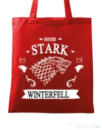 Sacosa din panza House Stark Rosu