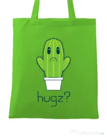 Sacosa din panza Hugz Verde mar