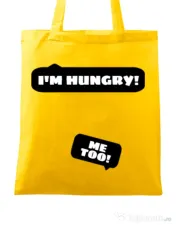 Sacosa din panza Hungry Mommy Galben