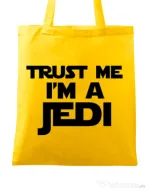Sacosa din panza I am a jedi Galben