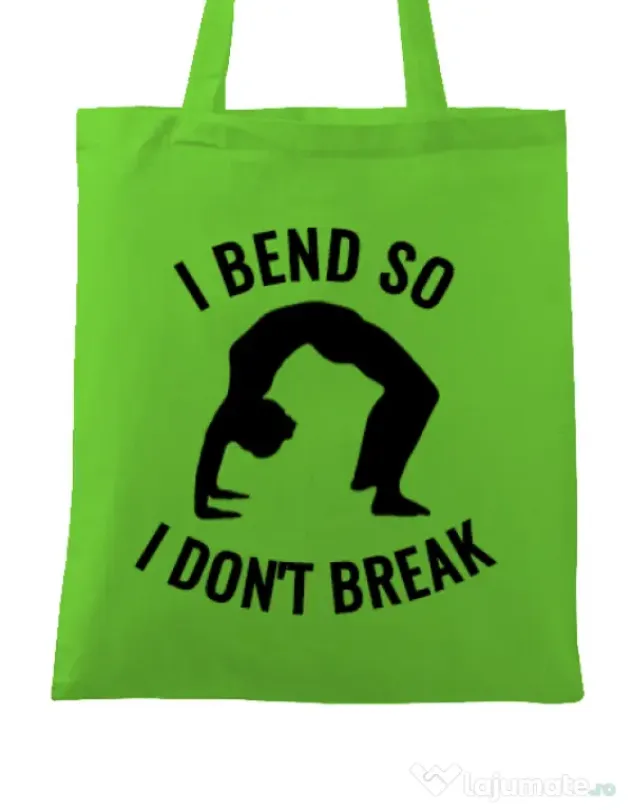 Sacosa din panza I bend Verde mar