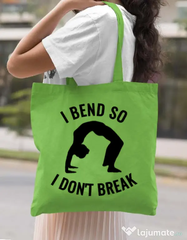 Sacosa din panza I bend Verde mar