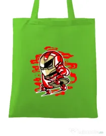 Sacosa din panza Iron Skate Verde mar