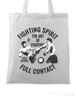 Sacosa din panza Kick boxing Alb