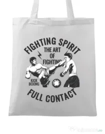 Sacosa din panza Kick boxing Alb