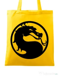 Sacosa din panza Kombat time Galben