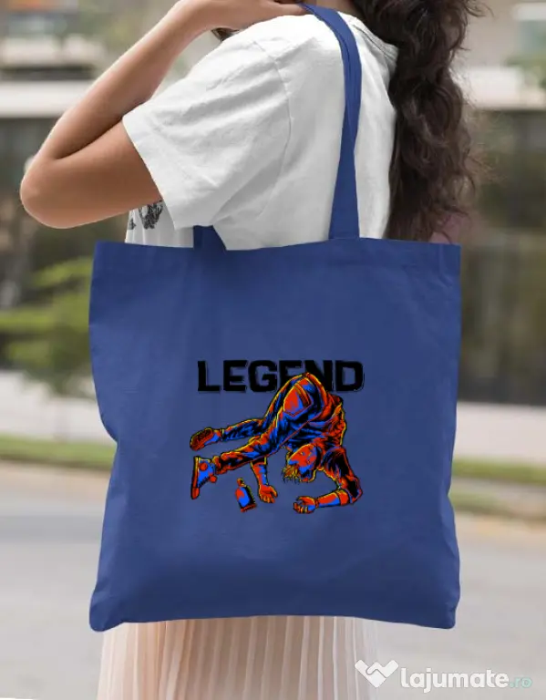 Sacosa din panza LEGEND Albastru regal