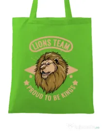 Sacosa din panza Lions team Verde mar