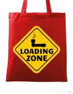 Sacosa din panza Loading zone Rosu