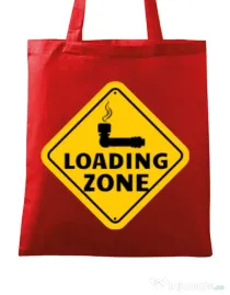 Sacosa din panza Loading zone Rosu