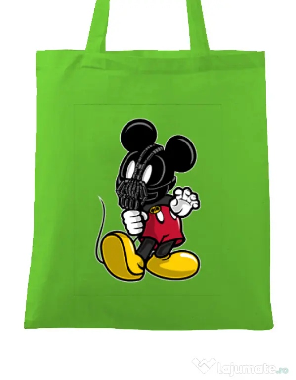 Sacosa din panza Mickey Bane Verde mar