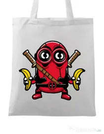 Sacosa din panza Minionpool Alb
