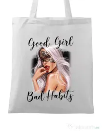 Sacosa din panza Mistress Alb