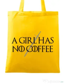 Sacosa din panza No coffee Galben