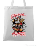 Sacosa din panza Original hipster Alb