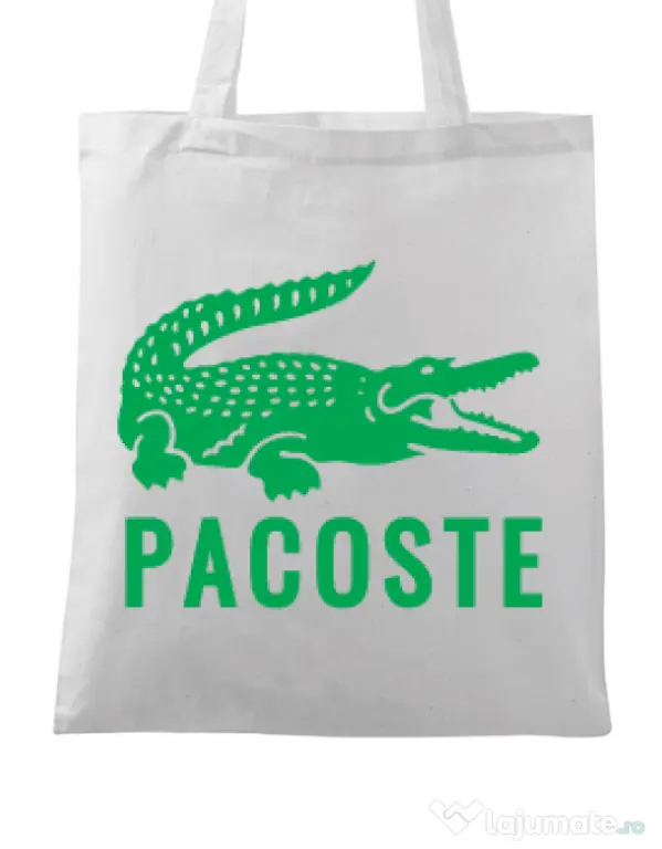 Sacosa din panza Pacoste Alb