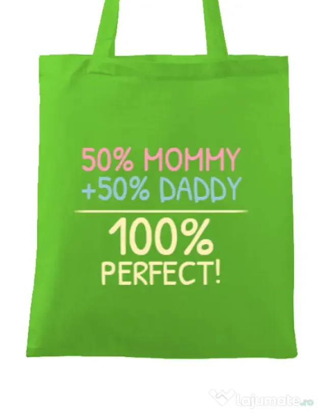 Sacosa din panza Perfect baby Verde mar