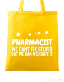 Sacosa din panza Pharmacist Galben