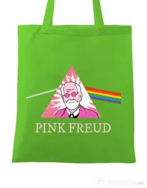 Sacosa din panza Pink Freud Verde mar