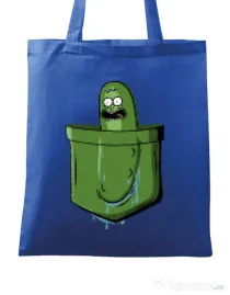 Sacosa din panza Pocket Pickle Albastru regal