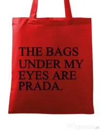 Sacosa din panza Prada bags Rosu