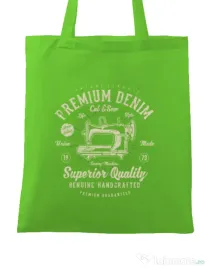Sacosa din panza Premium Denim Verde mar