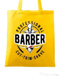 Sacosa din panza Professional barber Galben