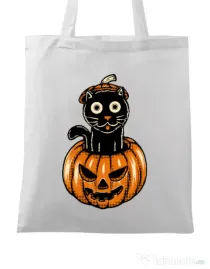 Sacosa din panza Pumpcat Alb
