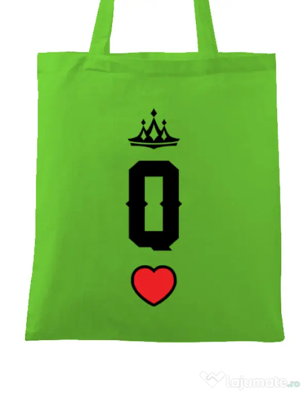 Sacosa din panza Queen Verde mar