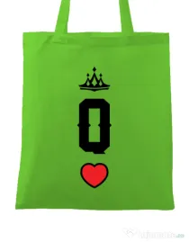 Sacosa din panza Queen Verde mar