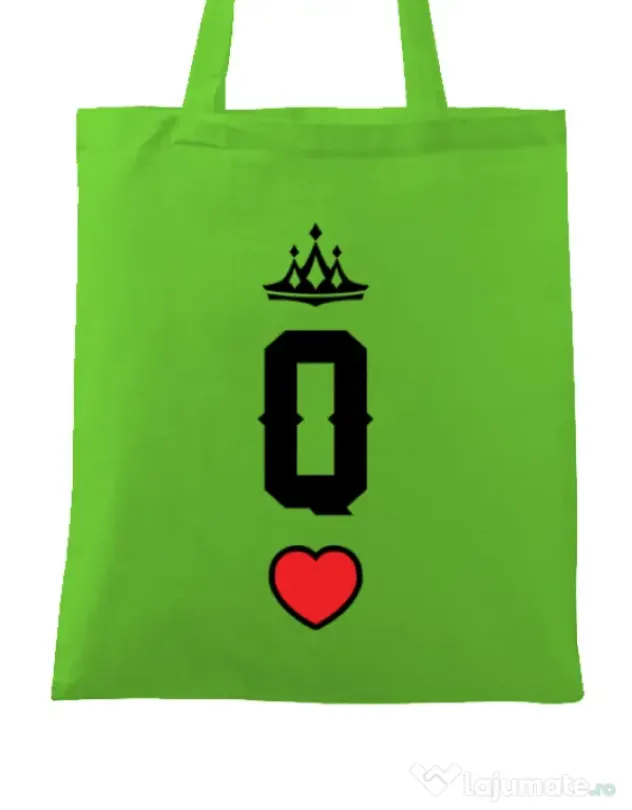 Sacosa din panza Queen Verde mar