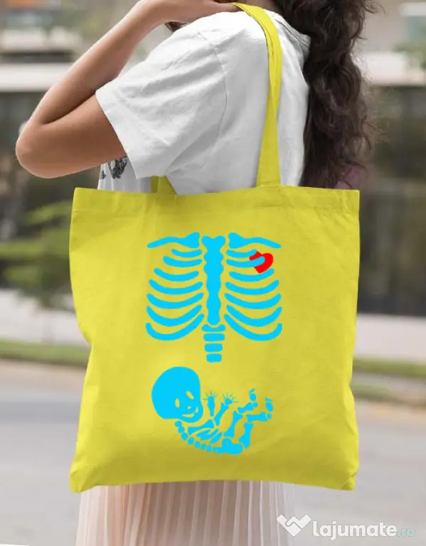 Sacosa din panza Radiografie Galben
