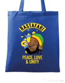 Sacosa din panza Rastafari Albastru regal