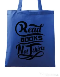 Sacosa din panza Read books Albastru regal