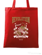 Sacosa din panza Revolution Rosu