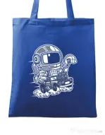 Sacosa din panza Space Racer Albastru regal