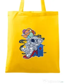 Sacosa din panza Space Slider Galben