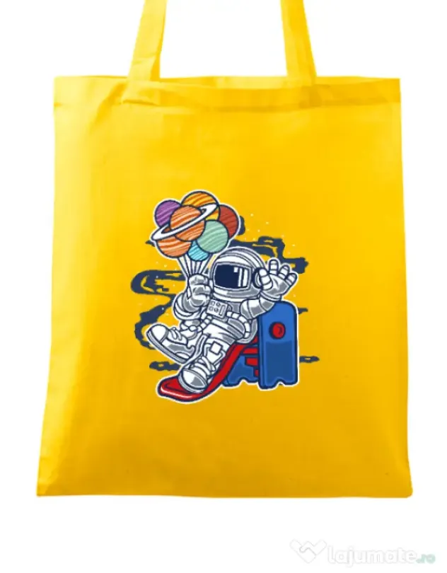 Sacosa din panza Space Slider Galben