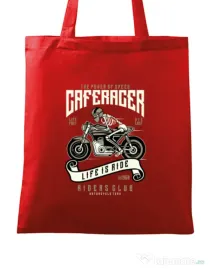 Sacosa din panza Speed of Caferacer Rosu