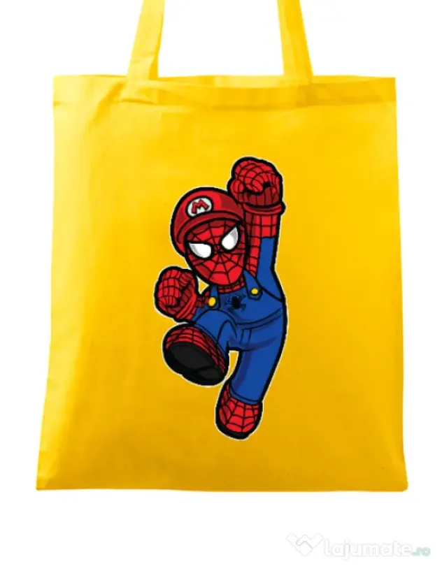 Sacosa din panza Spider Plumber Galben