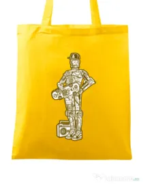 Sacosa din panza Street C3PO Galben